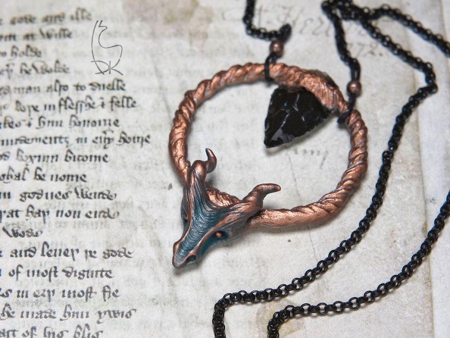 I Make Fantasy-Inspired Jewelry And Dragons Are One Of My Favorites