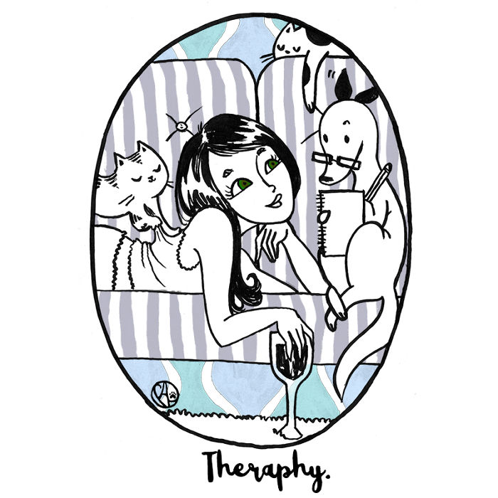 My Girlfriend Turns Our Life With 3 Cats And A Dog Into Humorous Illustrations (20 Pics) My Girlfriend Turns Our Life With 3 Cats And A Dog Into Humorous Illustrations (20 Pics)