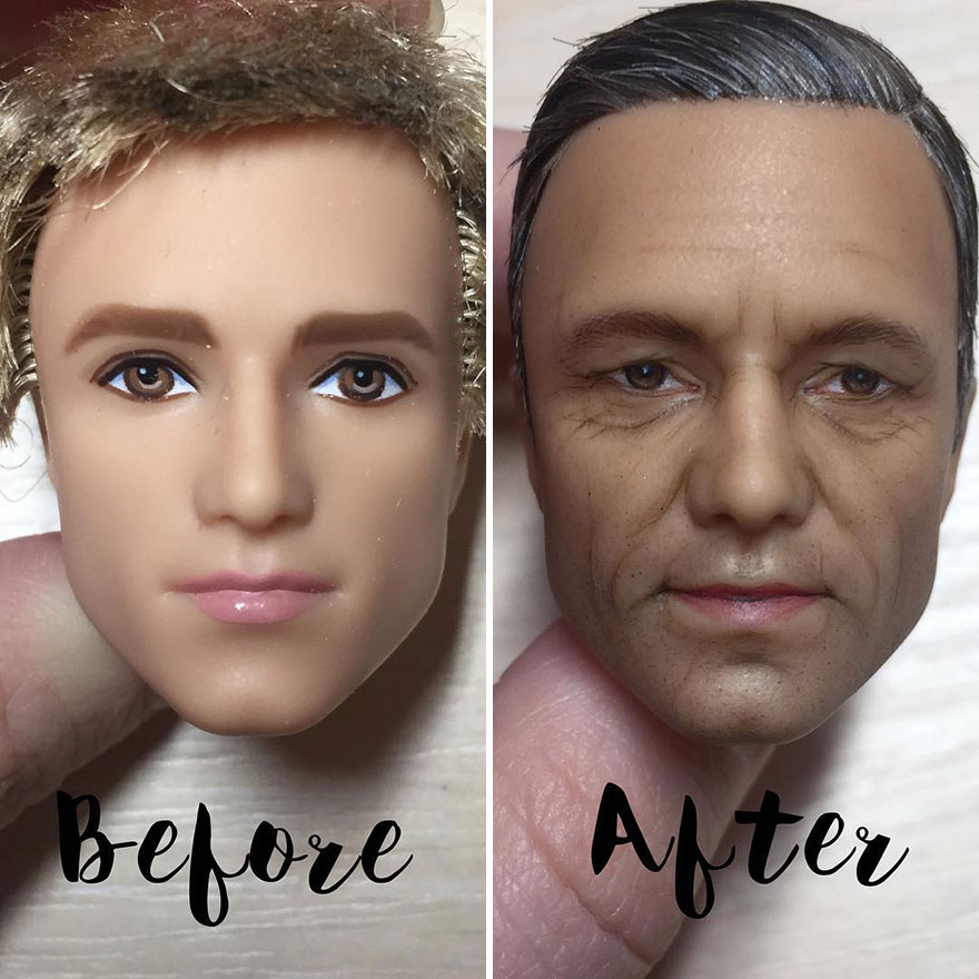 Ukrainian Artist Continues To Remove Makeup From Dolls To Repaint Them In A Very Realistic Way (New Pics)
