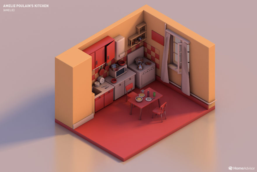 The Best Movie Kitchens Of All Time Get A 3D Modelling Treatment The Best Movie Kitchens Of All Time Get A 3D Modelling Treatment