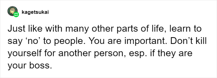 Someone Gives Millennials Advice On How To Say ‘No’ When Your Boss Wants You To Work On A Free Day Someone Gives Millennials Advice On How To Say ‘No’ When Your Boss Wants You To Work On A Free Day