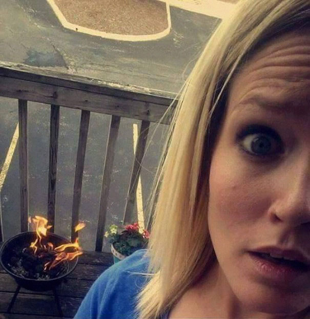 Woman Sets Out To Grill Some Tasty Burgers On Charcoal, Fails Hilariously Woman Sets Out To Grill Some Tasty Burgers On Charcoal, Fails Hilariously