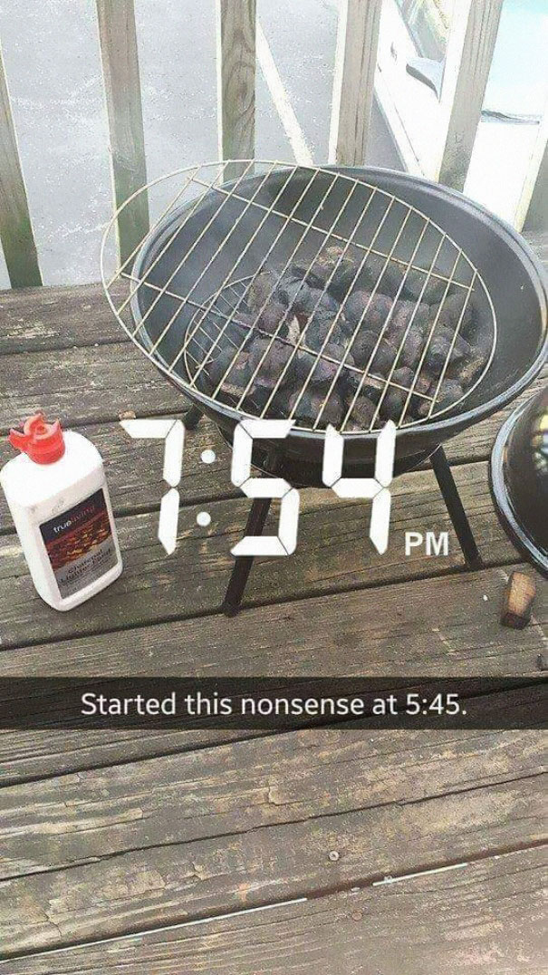 Woman Sets Out To Grill Some Tasty Burgers On Charcoal, Fails Hilariously Woman Sets Out To Grill Some Tasty Burgers On Charcoal, Fails Hilariously