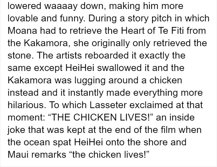 Someone Asked Why Disney Dumbed Down Moana&#8217;s Rooster And One Tumblr User Gave The Perfect Answer