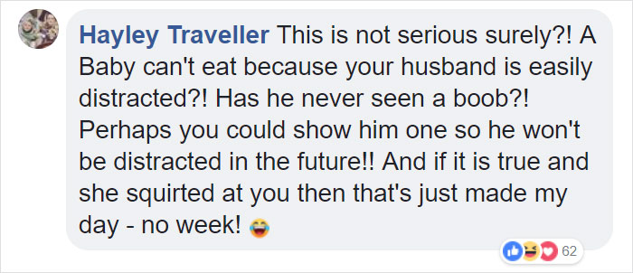 Woman Complains This Mom’s Breastfeeding Is ‘Distracting’ Her Husband So She Squirts Her Boob At Her Woman Complains This Mom’s Breastfeeding Is ‘Distracting’ Her Husband So She Squirts Her Boob At Her