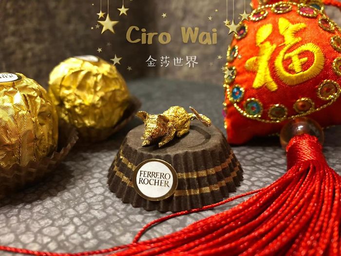 Chinese Artist Creates Tiny Sculptures Using Ferrero Rocher Packaging (28 Pics)