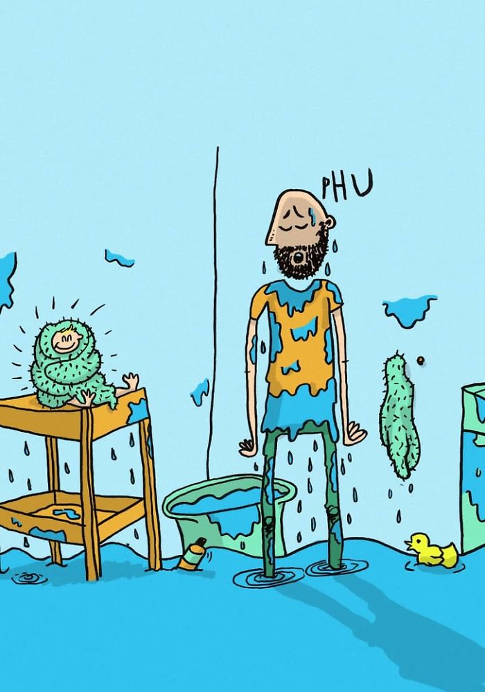 Norwegian Dad Takes Paternity Leave And Illustrates What It&#8217;s Like To Raise Two Children