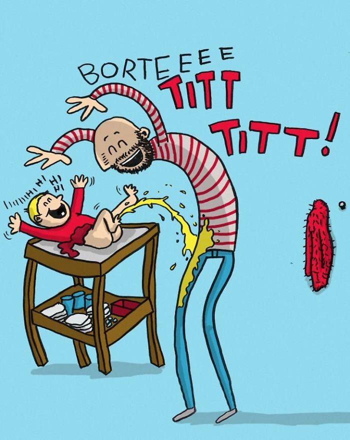 Norwegian Dad Takes Paternity Leave And Illustrates What It&#8217;s Like To Raise Two Children