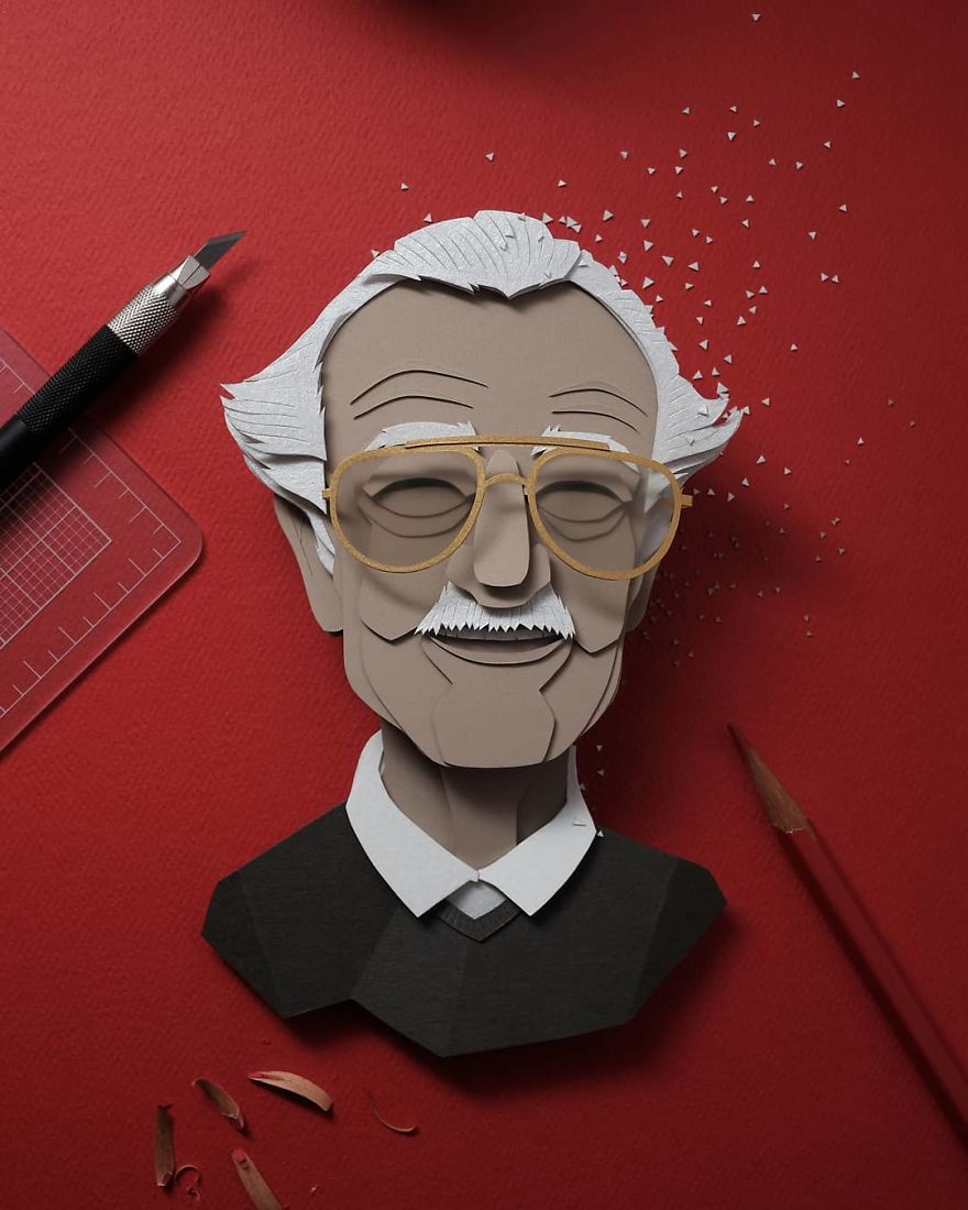 Artist Shows Off His Incredible Paper Work Skills By Recreating Famous Pop Culture Characters Artist Shows Off His Incredible Paper Work Skills By Recreating Famous Pop Culture Characters