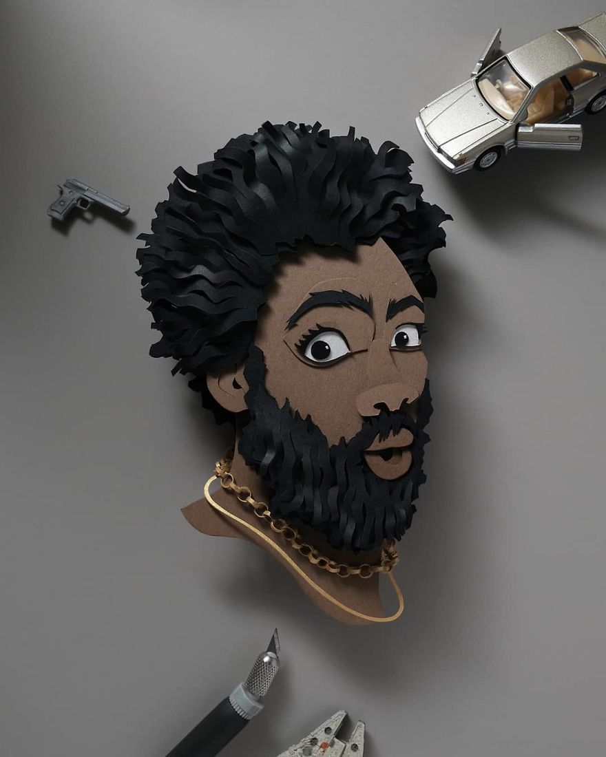 Artist Shows Off His Incredible Paper Work Skills By Recreating Famous Pop Culture Characters Artist Shows Off His Incredible Paper Work Skills By Recreating Famous Pop Culture Characters