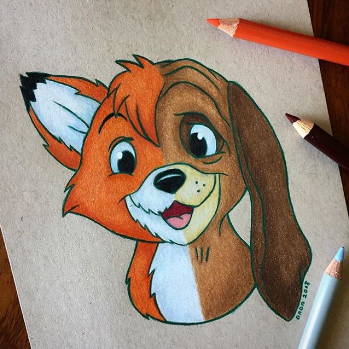 I Combine Two Characters Into One In My Colored Pencil Illustrations (50 Pics) I Combine Two Characters Into One In My Colored Pencil Illustrations (50 Pics)