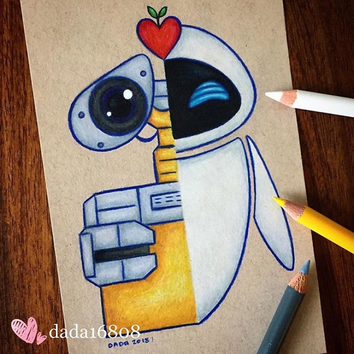 I Combine Two Characters Into One In My Colored Pencil Illustrations (50 Pics) I Combine Two Characters Into One In My Colored Pencil Illustrations (50 Pics)