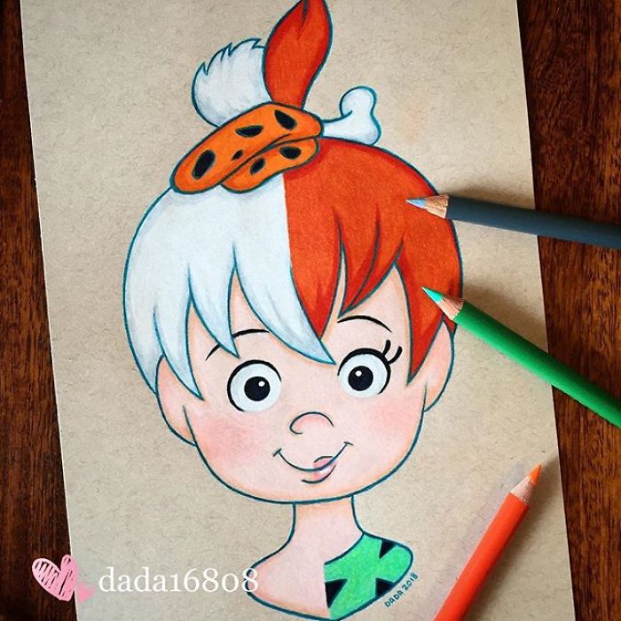 I Combine Two Characters Into One In My Colored Pencil Illustrations (50 Pics) I Combine Two Characters Into One In My Colored Pencil Illustrations (50 Pics)