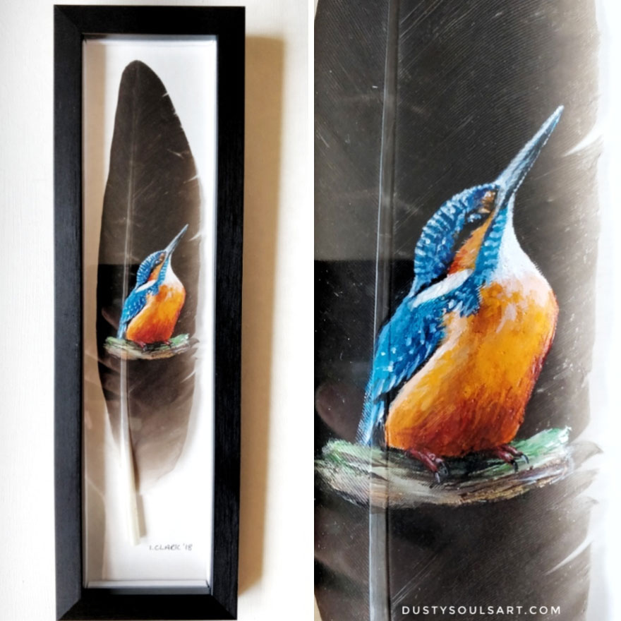 I Started Painting On Feathers In 2013, Here Is A Selection Of My Favorite Feather Paintings From Last Year (24 Pics) I Started Painting On Feathers In 2013, Here Is A Selection Of My Favorite Feather Paintings From Last Year (24 Pics)