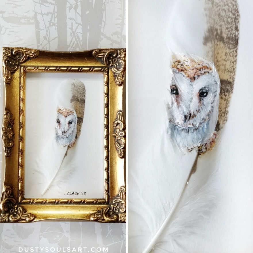 I Started Painting On Feathers In 2013, Here Is A Selection Of My Favorite Feather Paintings From Last Year (24 Pics) I Started Painting On Feathers In 2013, Here Is A Selection Of My Favorite Feather Paintings From Last Year (24 Pics)