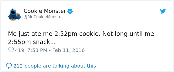 Looks Like Cookie Monster Has A Twitter Account And Here Are 25 Of His Most Hilarious Tweets Looks Like Cookie Monster Has A Twitter Account And Here Are 25 Of His Most Hilarious Tweets