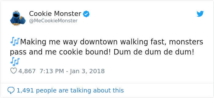 Looks Like Cookie Monster Has A Twitter Account And Here Are 25 Of His Most Hilarious Tweets Looks Like Cookie Monster Has A Twitter Account And Here Are 25 Of His Most Hilarious Tweets