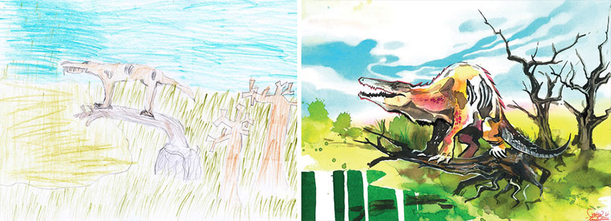 What Happens When Professional Artists Recreate Kids’ Monster Doodles In Their Own Unique Style (New Pics) What Happens When Professional Artists Recreate Kids’ Monster Doodles In Their Own Unique Style (New Pics)