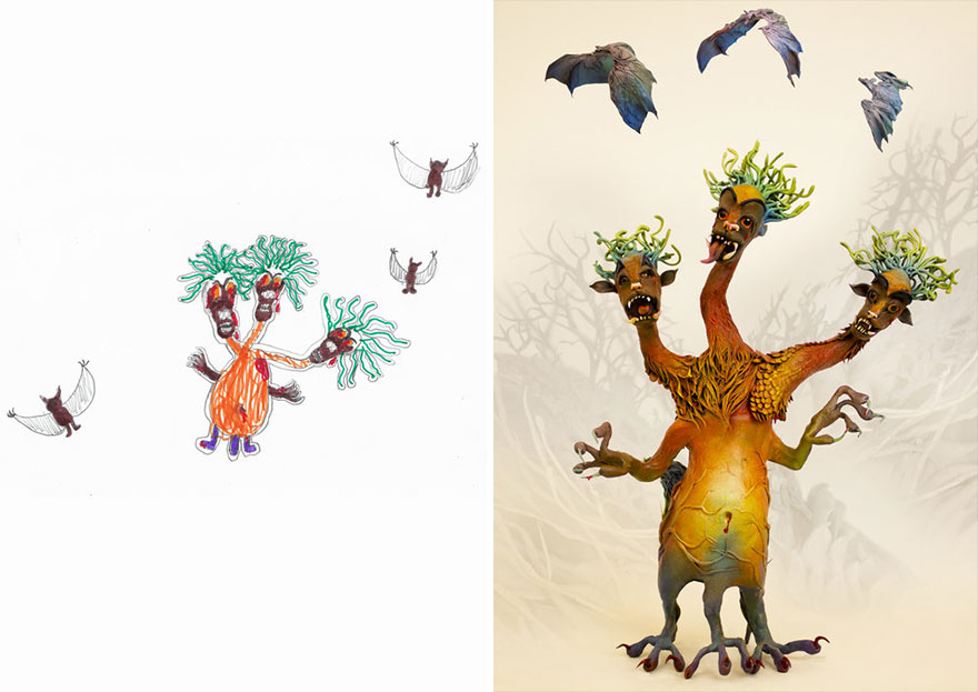 What Happens When Professional Artists Recreate Kids’ Monster Doodles In Their Own Unique Style (New Pics) What Happens When Professional Artists Recreate Kids’ Monster Doodles In Their Own Unique Style (New Pics)