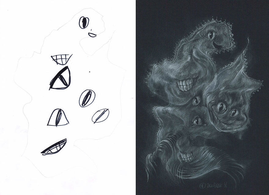 What Happens When Professional Artists Recreate Kids’ Monster Doodles In Their Own Unique Style (New Pics) What Happens When Professional Artists Recreate Kids’ Monster Doodles In Their Own Unique Style (New Pics)