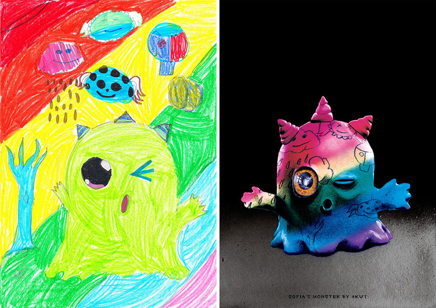 What Happens When Professional Artists Recreate Kids’ Monster Doodles In Their Own Unique Style (New Pics) What Happens When Professional Artists Recreate Kids’ Monster Doodles In Their Own Unique Style (New Pics)