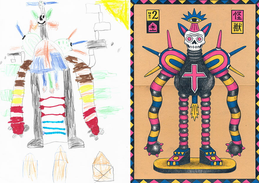 What Happens When Professional Artists Recreate Kids’ Monster Doodles In Their Own Unique Style (New Pics) What Happens When Professional Artists Recreate Kids’ Monster Doodles In Their Own Unique Style (New Pics)