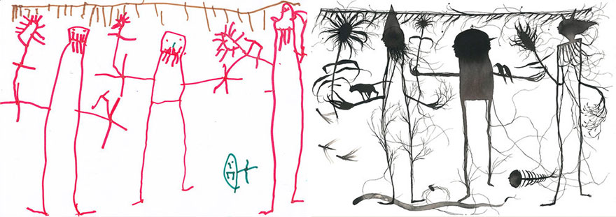 What Happens When Professional Artists Recreate Kids’ Monster Doodles In Their Own Unique Style (New Pics) What Happens When Professional Artists Recreate Kids’ Monster Doodles In Their Own Unique Style (New Pics)