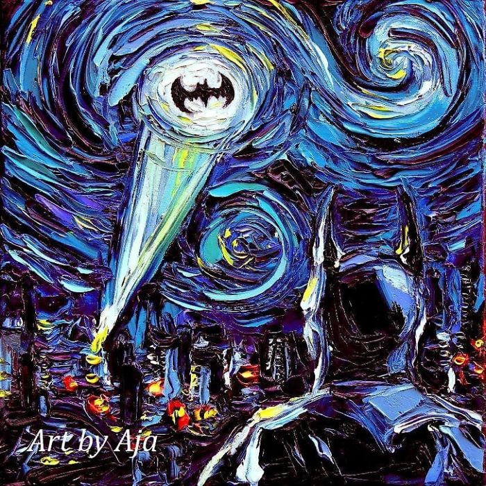 Artist’s Painting Gets Mistaken For A Van Gogh, So She Creates Brilliant ‘Starry Night’ Series (Part II)