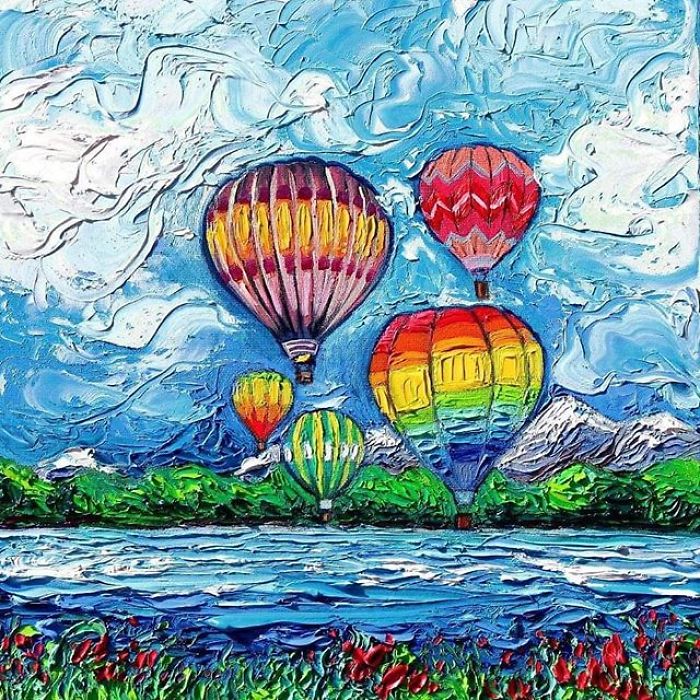 Artist’s Painting Gets Mistaken For A Van Gogh, So She Creates Brilliant ‘Starry Night’ Series (Part II)