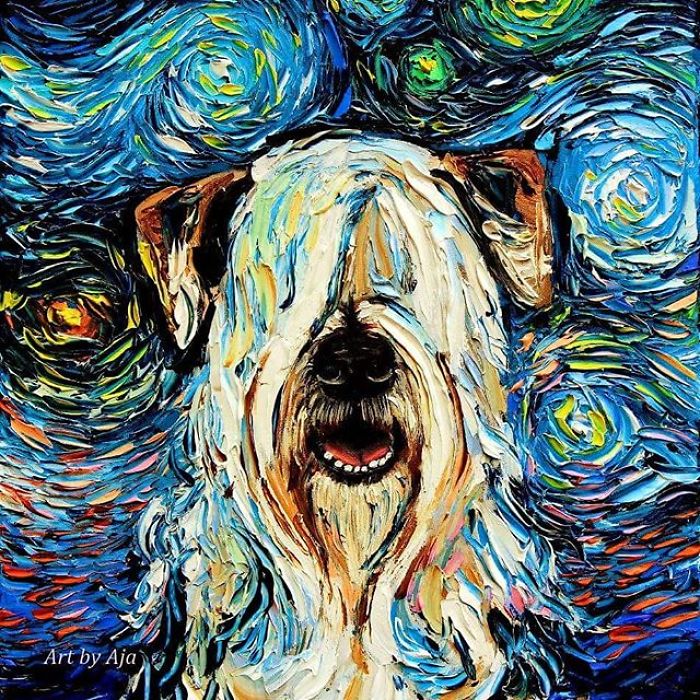 Artist’s Painting Gets Mistaken For A Van Gogh, So She Creates Brilliant ‘Starry Night’ Series (Part II)