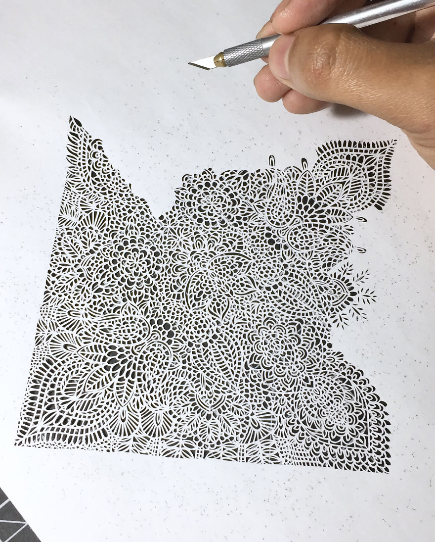 I Create Intricate Paper Art: Each Paisley Cutout Took At Least 7 Days To Complete I Create Intricate Paper Art: Each Paisley Cutout Took At Least 7 Days To Complete
