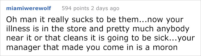 ‘Don’t Believe I’m Sick?’ People Are Applauding The Way This Employee Got Revenge On Her Manager ‘Don’t Believe I’m Sick?’ People Are Applauding The Way This Employee Got Revenge On Her Manager