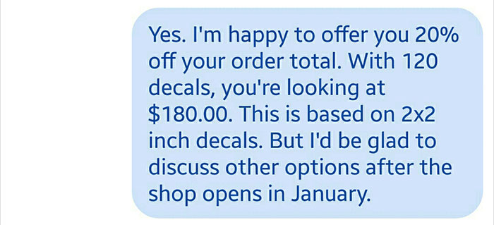 Teacher Demands 120 Free Vinyl Decals In Time For Christmas, Goes Crazy When The Woman Says No Teacher Demands 120 Free Vinyl Decals In Time For Christmas, Goes Crazy When The Woman Says No