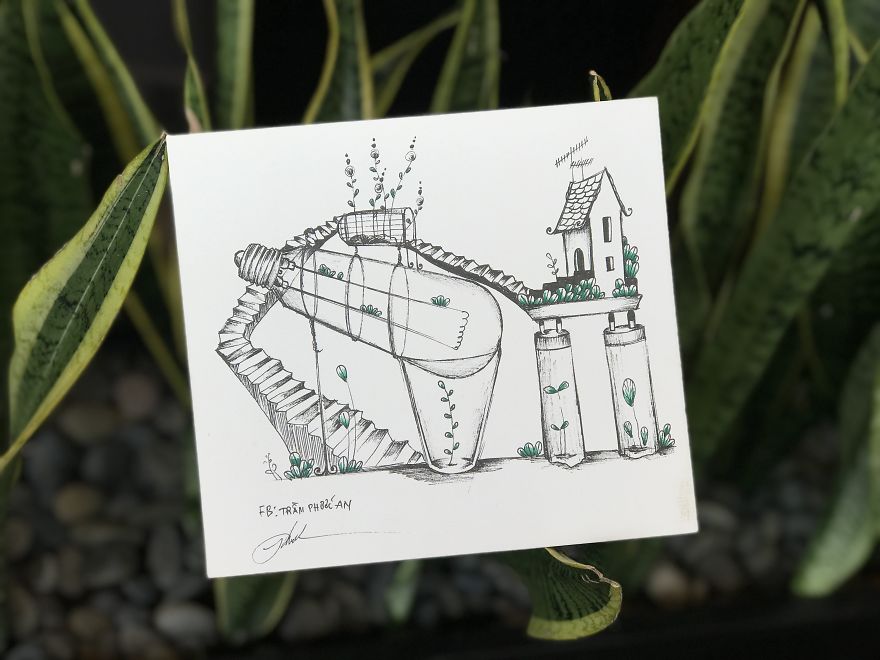 I Drew These 9 Pictures Inspired By Plants And Broken Things At Home I Drew These 9 Pictures Inspired By Plants And Broken Things At Home