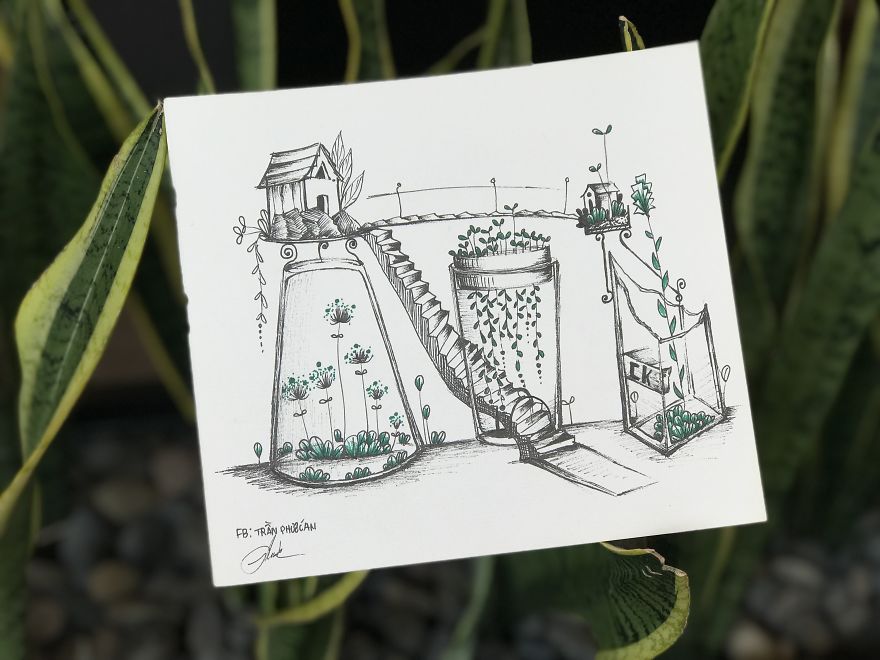 I Drew These 9 Pictures Inspired By Plants And Broken Things At Home I Drew These 9 Pictures Inspired By Plants And Broken Things At Home