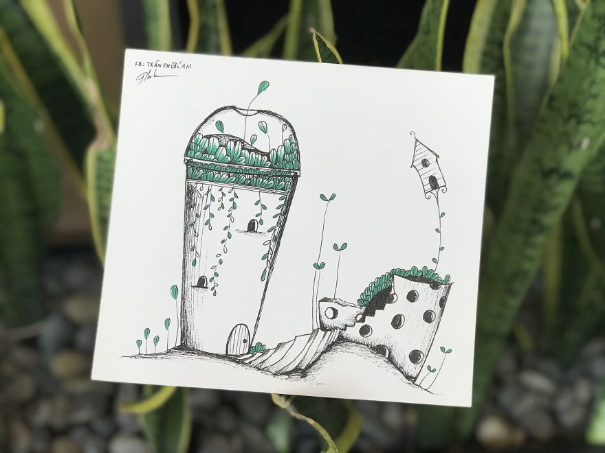 I Drew These 9 Pictures Inspired By Plants And Broken Things At Home I Drew These 9 Pictures Inspired By Plants And Broken Things At Home