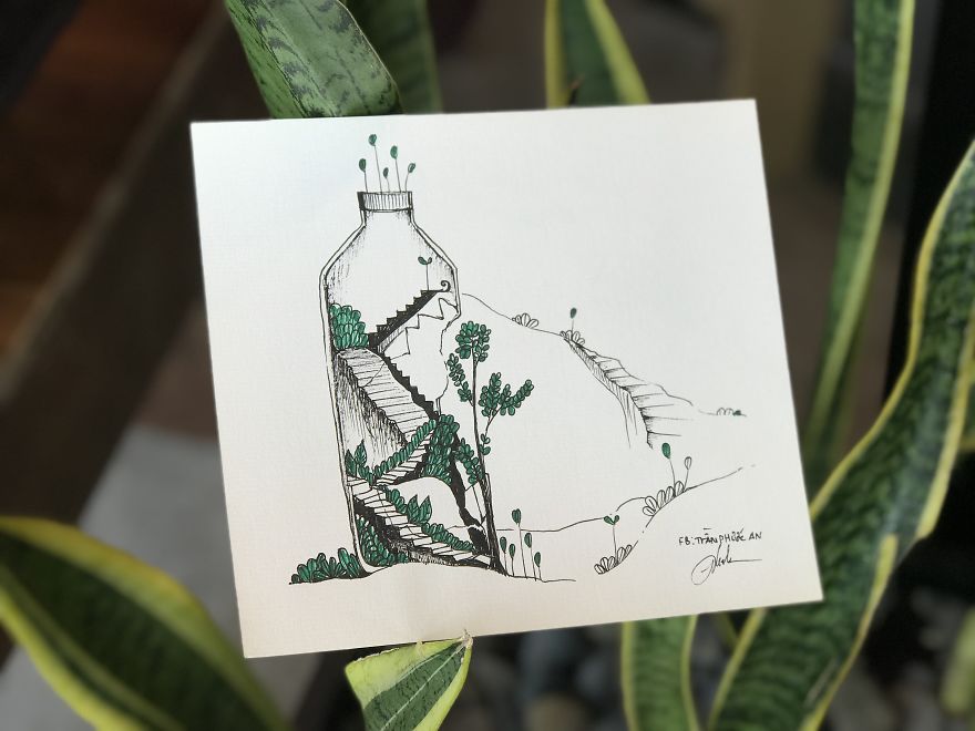 I Drew These 9 Pictures Inspired By Plants And Broken Things At Home I Drew These 9 Pictures Inspired By Plants And Broken Things At Home