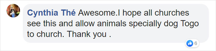 Priest Has An Adorable Reaction To A Dog Who Crashed His Church Service Priest Has An Adorable Reaction To A Dog Who Crashed His Church Service