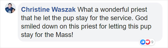 Priest Has An Adorable Reaction To A Dog Who Crashed His Church Service Priest Has An Adorable Reaction To A Dog Who Crashed His Church Service