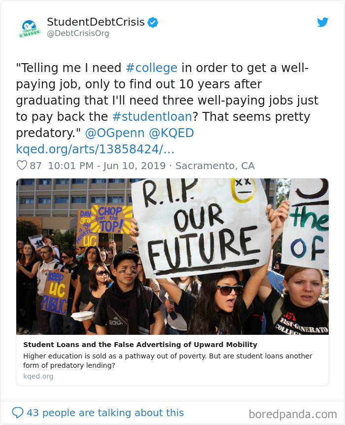 30 Alarming Posts About How The Student Debt System Affects People’s Lives And It’s Terrible 30 Alarming Posts About How The Student Debt System Affects People’s Lives And It’s Terrible