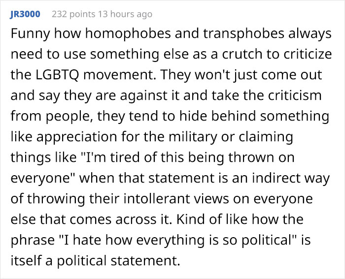 Someone Uses Military As An Argument To Insult LGBTQ, Gets Shut Down With 16 Responses Someone Uses Military As An Argument To Insult LGBTQ, Gets Shut Down With 16 Responses