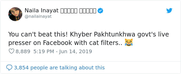 Pakistani Government Officials Accidentally Turn On Cat Filter During Facebook Live, Hilarity Ensues Pakistani Government Officials Accidentally Turn On Cat Filter During Facebook Live, Hilarity Ensues