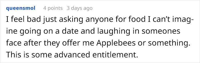 Woman Mocks Guy That Wanted To Take Her On A Date To Applebee’s, Gets Destroyed With 19 Responses