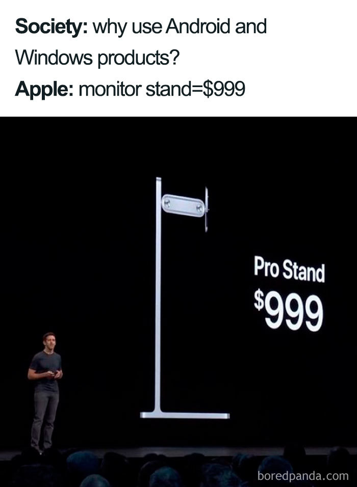 People Are Making Fun Of Apple&#8217;s New $999 Monitor Stand And Mac Pro With 30 Hilarious Memes