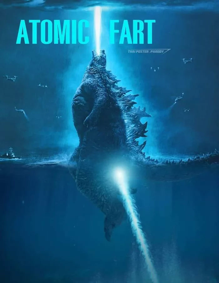 Artist Hilariously Illustrates 10 Ways In Which Godzilla Was Able To Stand In A 12.100ft Deep Ocean Artist Hilariously Illustrates 10 Ways In Which Godzilla Was Able To Stand In A 12.100ft Deep Ocean