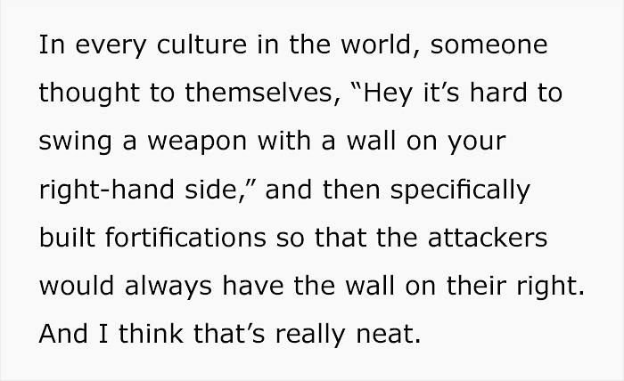 Someone Illustrates Why Stairs In Castles Were Spiral And Why Left-Handed Knights Were Physically Unable To Joust Someone Illustrates Why Stairs In Castles Were Spiral And Why Left-Handed Knights Were Physically Unable To Joust