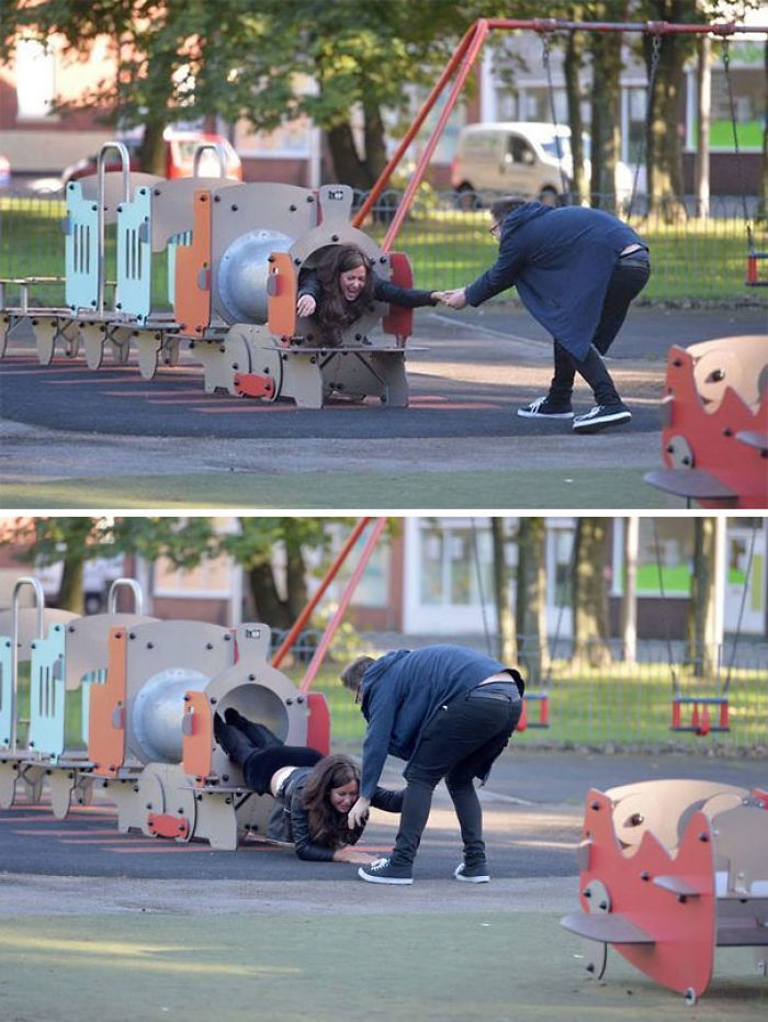 30 Times Adults Tried Playing In Kids Playgrounds But It Ended Disastrously 30 Times Adults Tried Playing In Kids Playgrounds But It Ended Disastrously