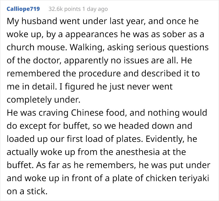 30 Funniest Things Patients Have Said On Anesthesia 30 Funniest Things Patients Have Said On Anesthesia