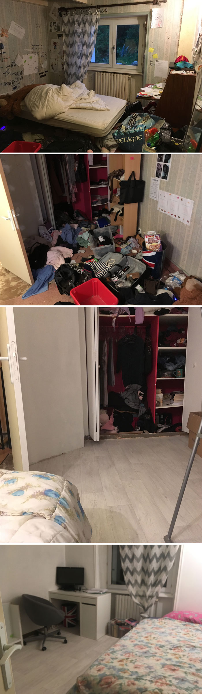 28 Before & After Bedroom Photos Of People Who Suffer From Depression 28 Before & After Bedroom Photos Of People Who Suffer From Depression