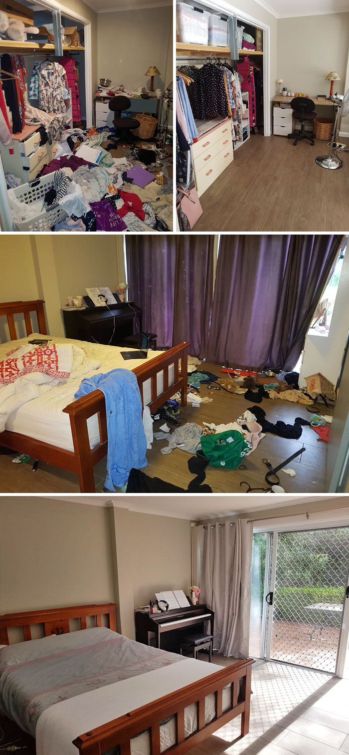 28 Before & After Bedroom Photos Of People Who Suffer From Depression 28 Before & After Bedroom Photos Of People Who Suffer From Depression